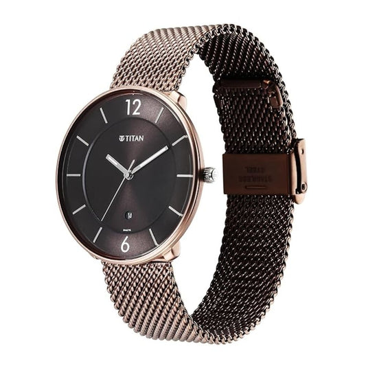Titan Neo Splash Brown Men's Watch 1849KM04
