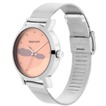 Fastrack Bare Basics Rose Gold Dial Girls Watch 6222SM01