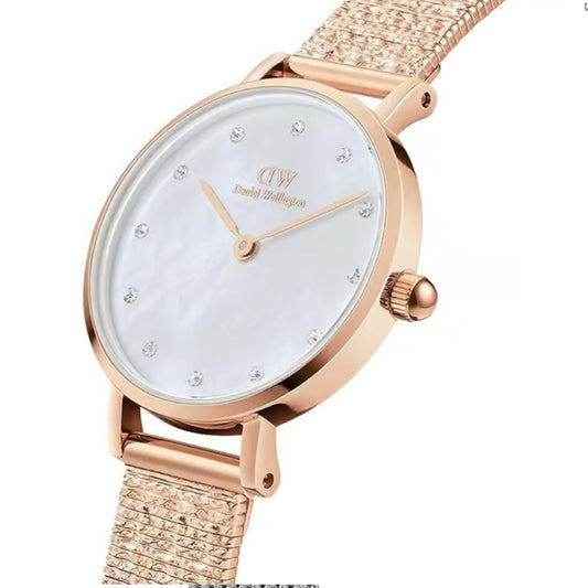 Daniel Wellington Mother of Pearl Bracelet Style Straps Analogue Mother of Pearl Women's Watch DW00100590K