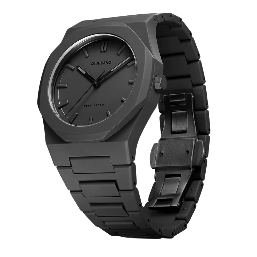 D1 Milano Polycarbon Black Dial Unisex Watch PCBJ10