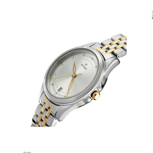 Titan Bandhan Silver Couple Watch 17742565BM01