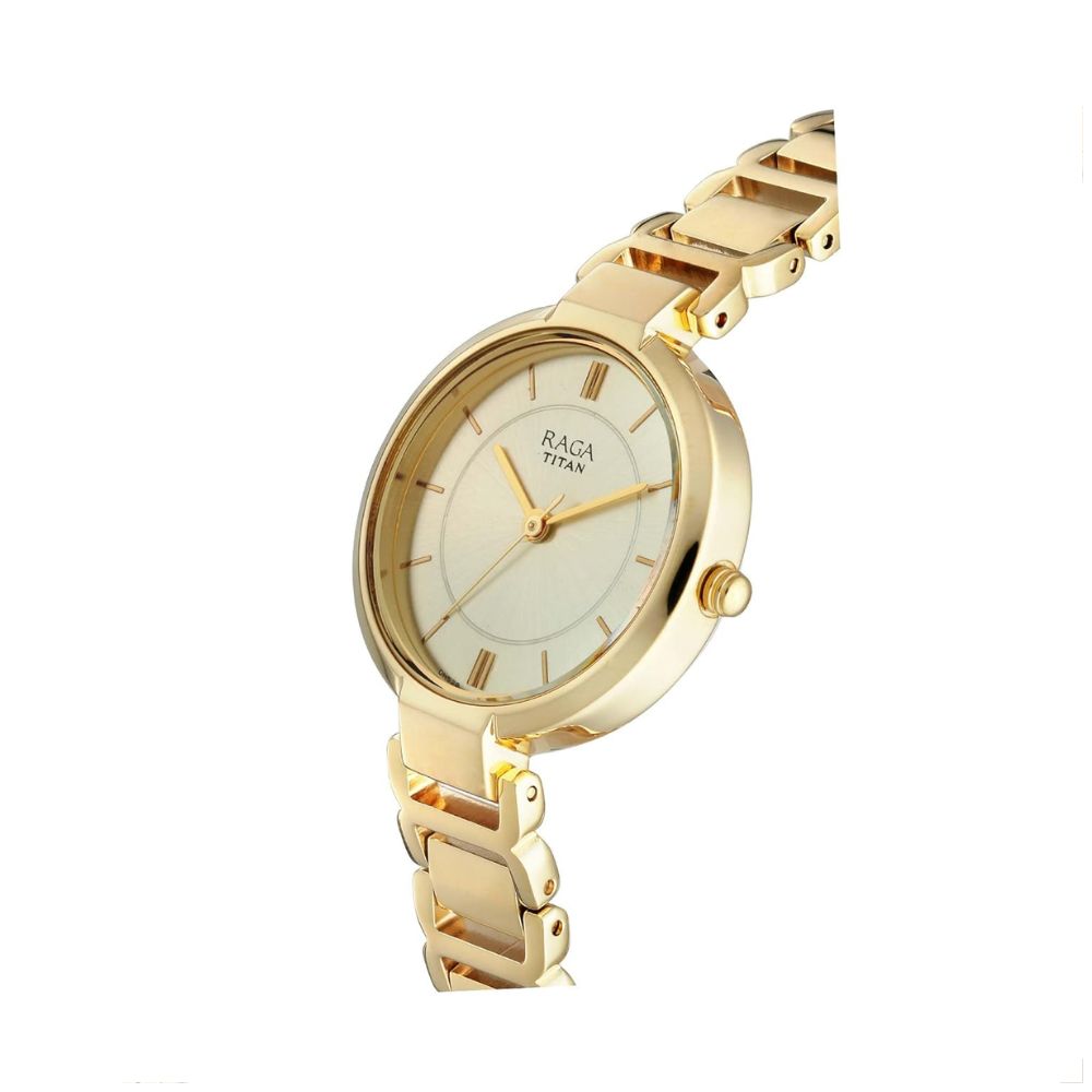 Titan Raga Viva Champagne Women's Watch NM2608YM01
