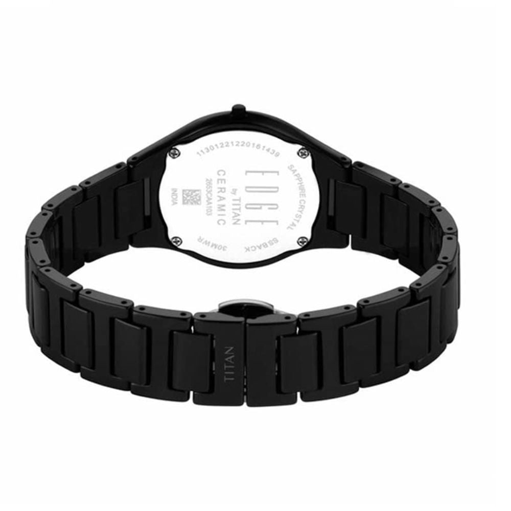 Titan Ceramic Black Women's Watch 2653NC01