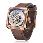 Alexandre Christie Maharaja Luxe Brown Men's Automatic Watch 6577MALRGSL