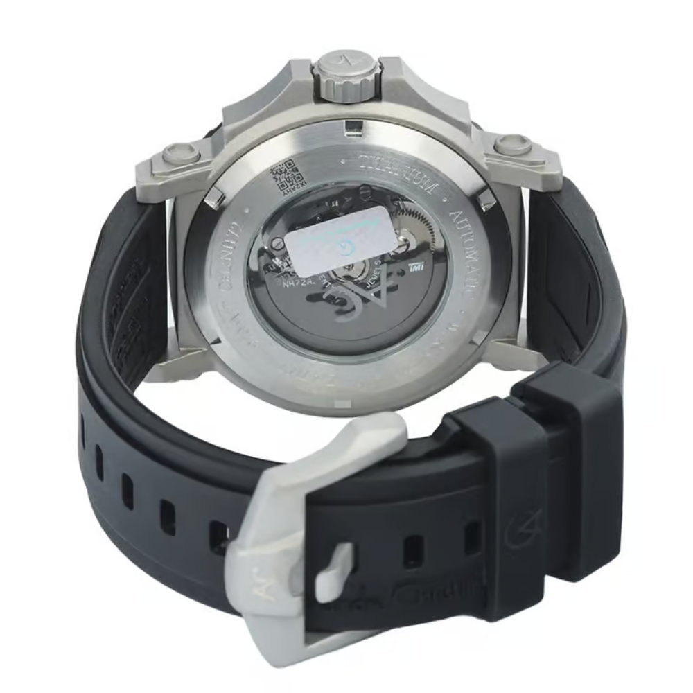 Alexandre Christie Titanium Auto Skeleton Black Men's Watch 9205MTRTTBA