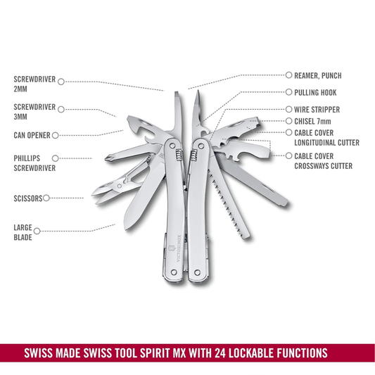 Victorinox Swiss Tool Spirit MX Silver Swiss Tool 3.0224.MN