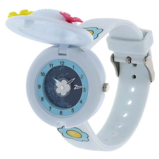 Zoop Blue Dial Blue Strap Girls Kids Analog Watch 4032PP02