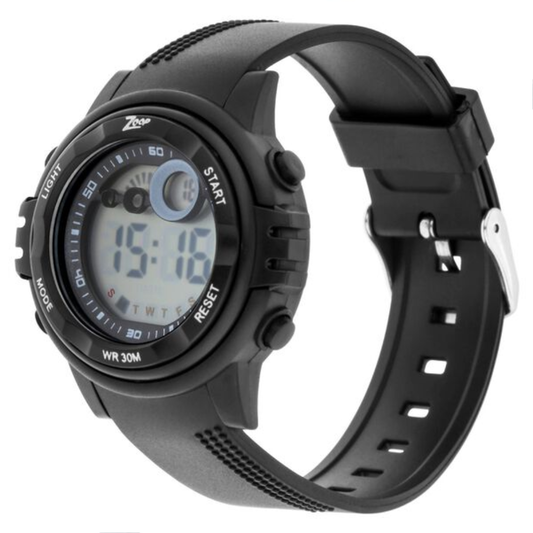 Zoop Digital Watch with Black Dial & Black Strap for Boys Kids NT26017PP02