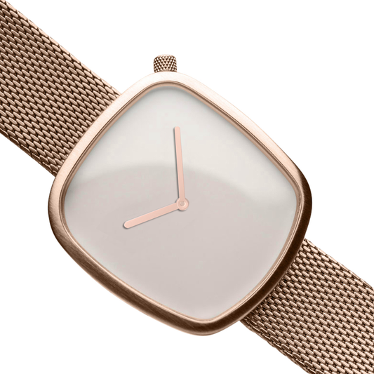 BERING Pebble White Dial Men’s Watch 18040-364