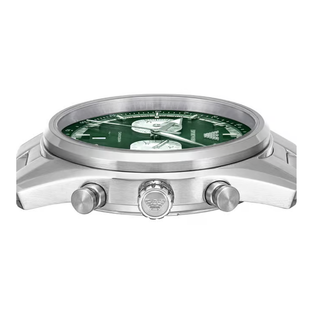 Emporio Armani Racer Green Dial Men's Chronograph Watch AR11637