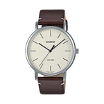 Casio Brown Leather Strap Men's Watch MTP-E171L-5EV, MTP-E320L-5EV | 10617838