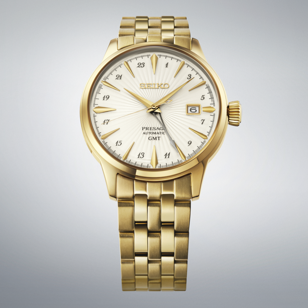 Seiko Presage Champagne Dial Men's Automatic Watch HCB004J1