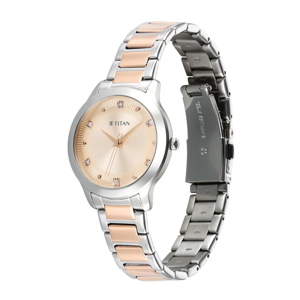 Titan Glamour Rose Gold Women's Watch 95299KM01