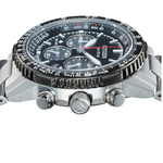 Citizen Solar Black Dial Men's Chronograph Stainless Steel Watch CA4664-60E