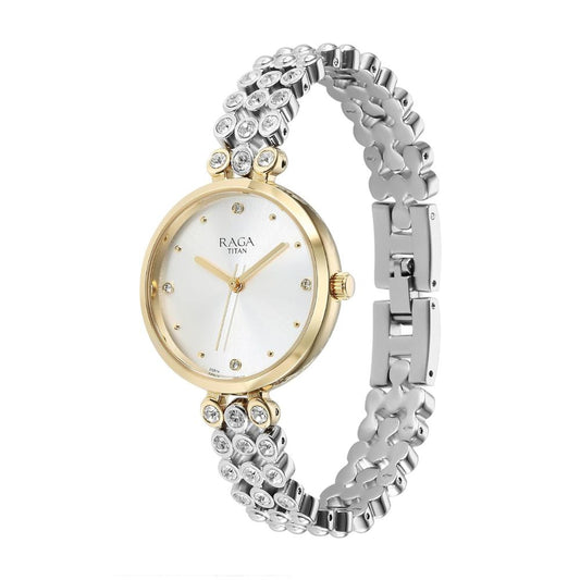 Titan Raga Showstopper Silver Women's Watch NT95262BM01