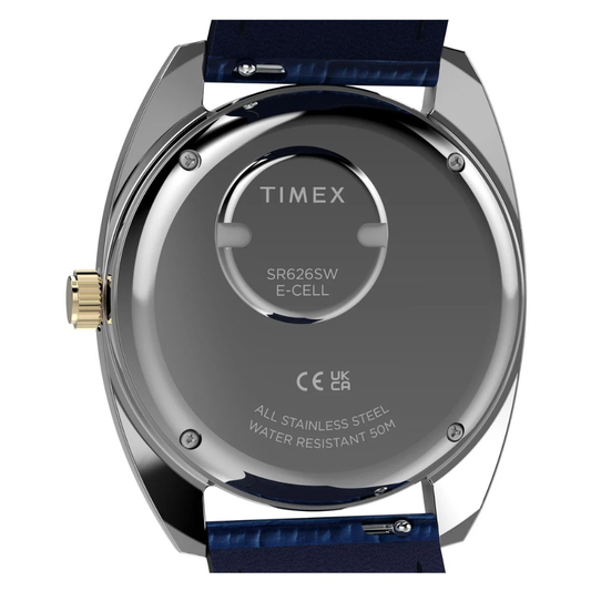 Timex Q Round Blue Dial Men Watch - TW2Y87100UJ