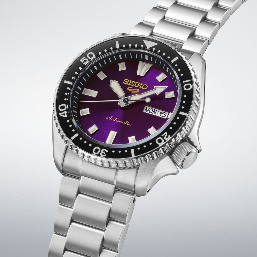 Seiko 5 Sports Edo Purple Dial Men's Watch HDB003K1