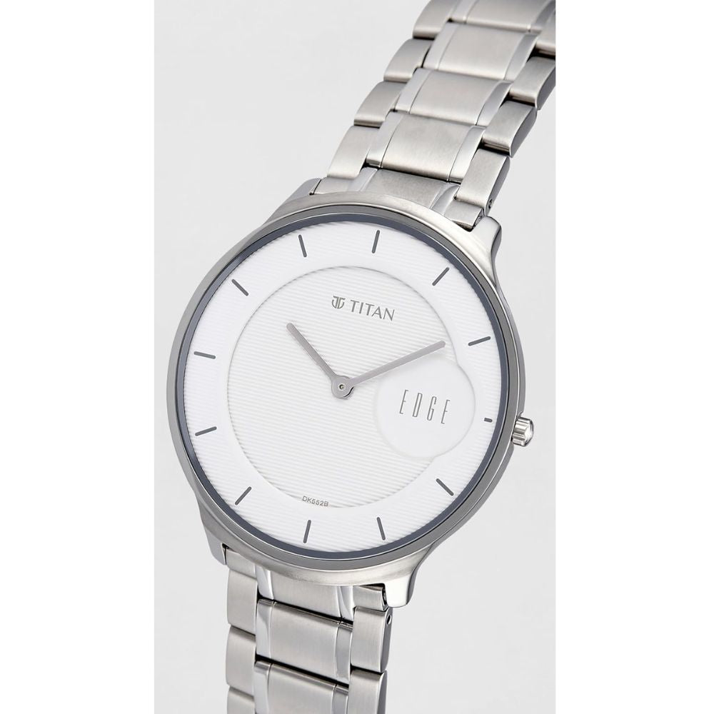 Titan Edge White Dial Men's Watch 1843SM02