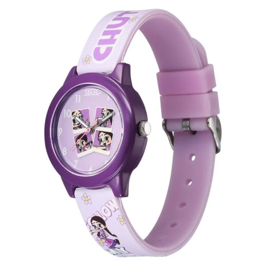 Zoop Chhota Bheem Purple Dial Multicoloured Strap Boys Girls Kids Analog Watch 16042PP02