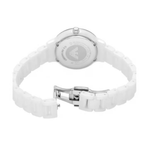 Emporio Armani Cleo Silver Dial Women's Analog Ceramic Watch AR70013