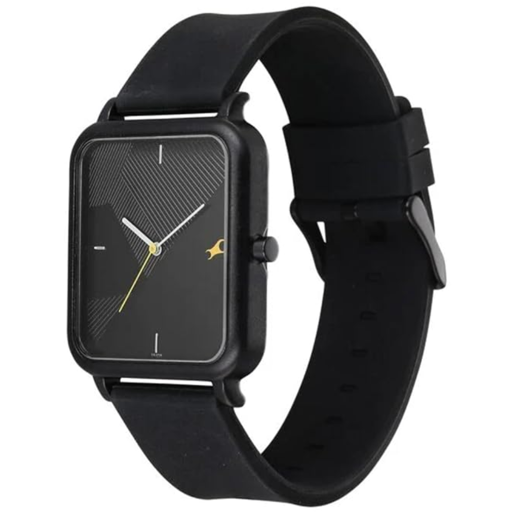 Fastrack Tees Black Unisex Watch 38115AP03