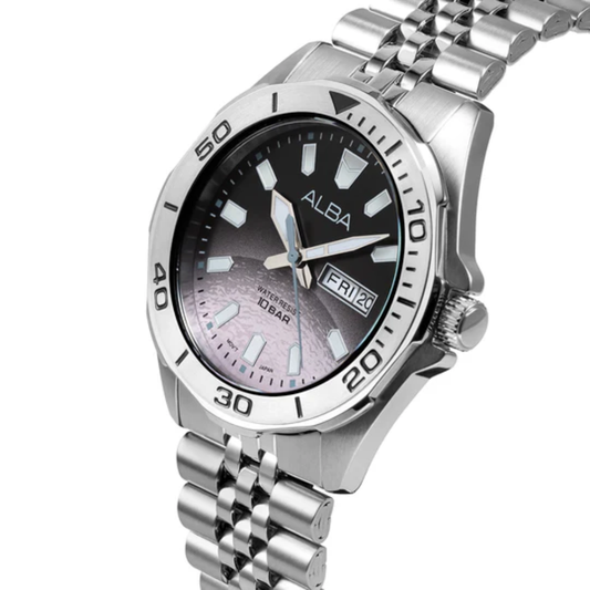 ALBA Planet Venus Inspired Silver Men's Watch AV3577X1