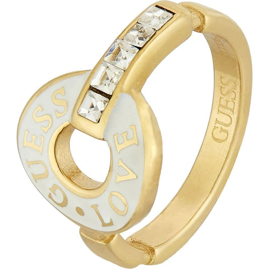 GUESS Love Gold-Plated Women's Ring UBR04079YGWH58