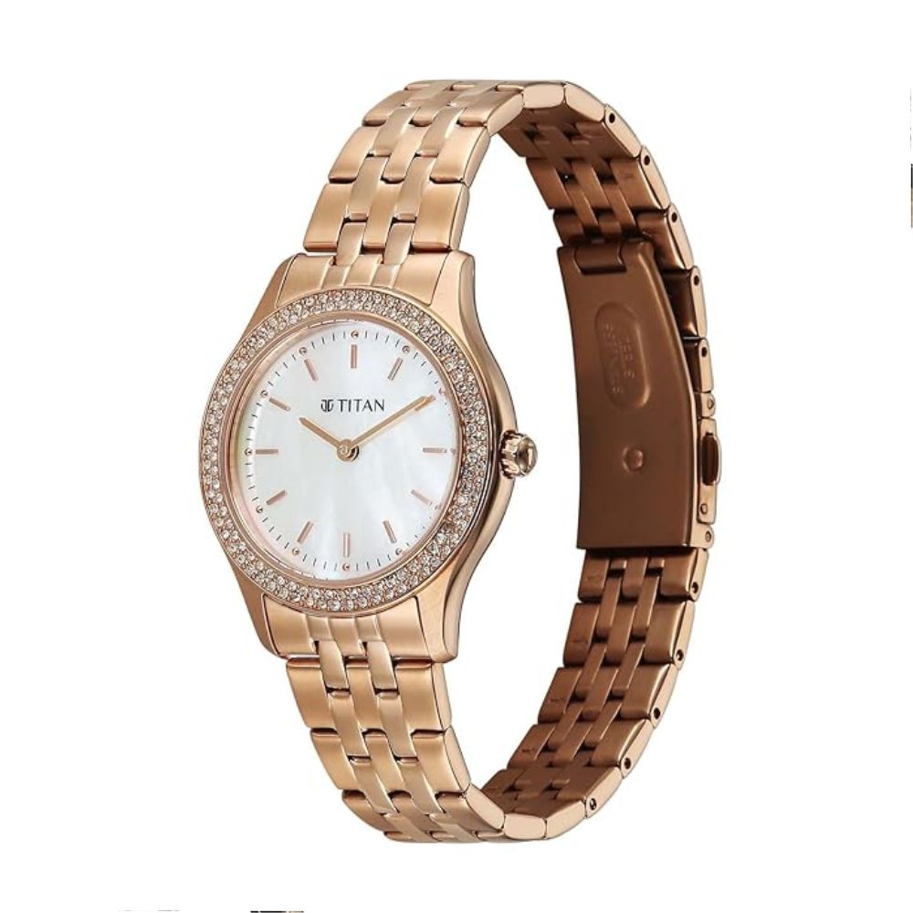 Titan Glamour White Women's Watch 95335WM01