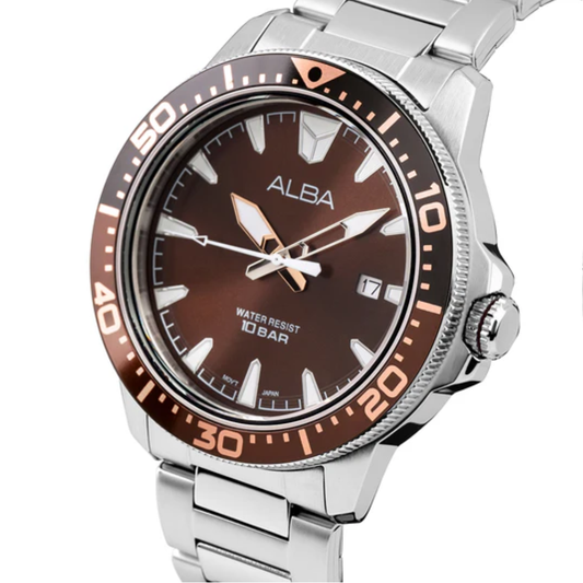 ALBA Active Hickory Brown Dial Men's Watch AS9T91X1