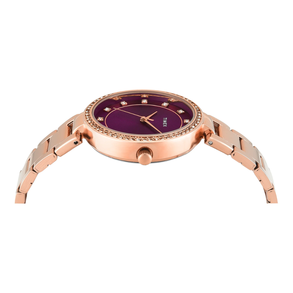 Timex Classic Purple Dial Women Watch TWEL18726