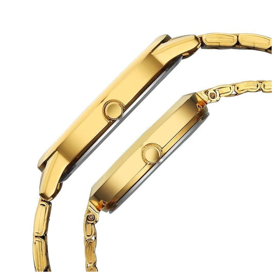 Titan Bandhan Eternal Yellow Gold Couples Watch 19692969YM01