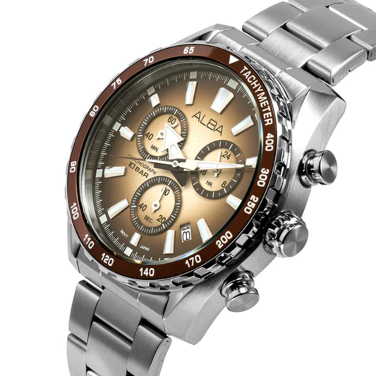 ALBA Golden Beige Dial Men's Watch AX7009X1
