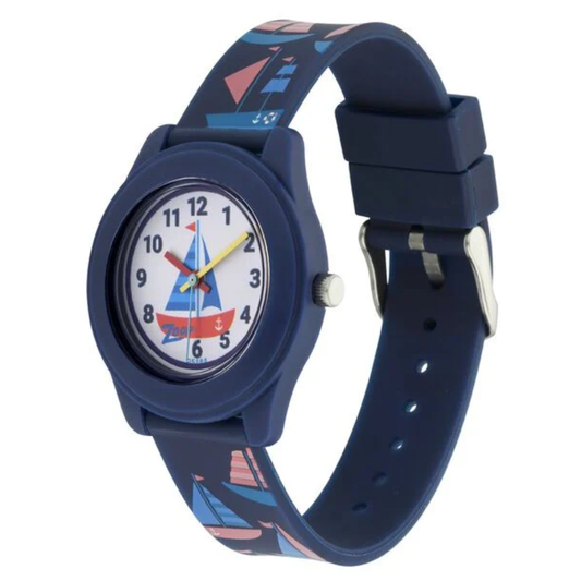 Zoop White Dial Blue Strap Boys Girls Kids Analog Watch 26019PP01