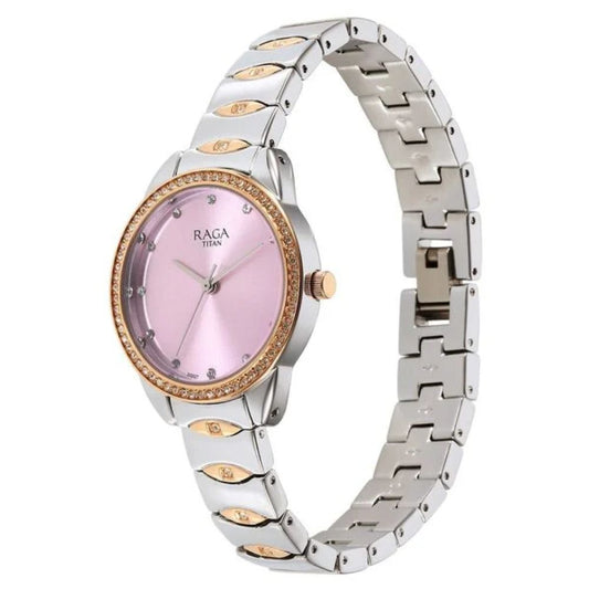 Titan Raga Showstopper Purple Women's Watch 95281KM01