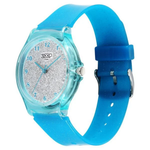 Zoop Glitter Grey Dial Blue Strap Analog Watch for Girls Kids 26030PP05W