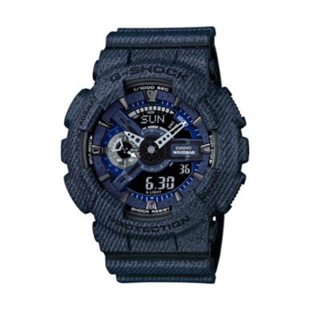 Casio Blue Resin Strap Men's Watch GA-110DC-1A | 10515878
