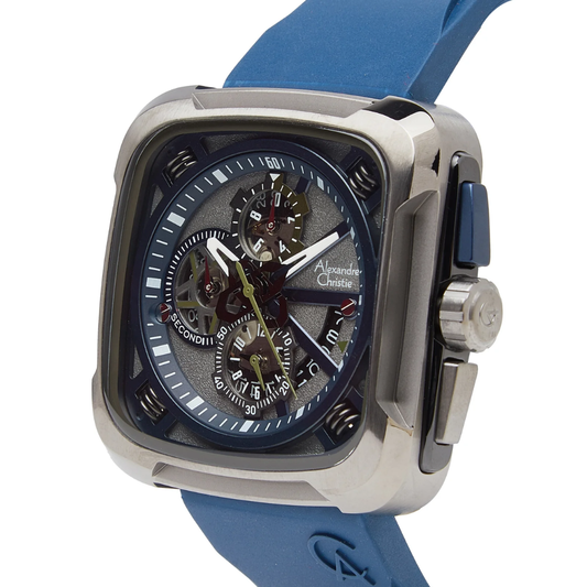 Alexandre Christie Chronograph Blue Men's Watch 6577MCRIGBABU