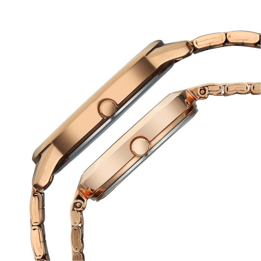 Titan Bandhan Eternal Rose Gold Couple Watch 19692969WM01