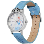Zoop Disney Cinderella Silver Dial Blue Strap Girls Kids Analog Watch 26051SL01