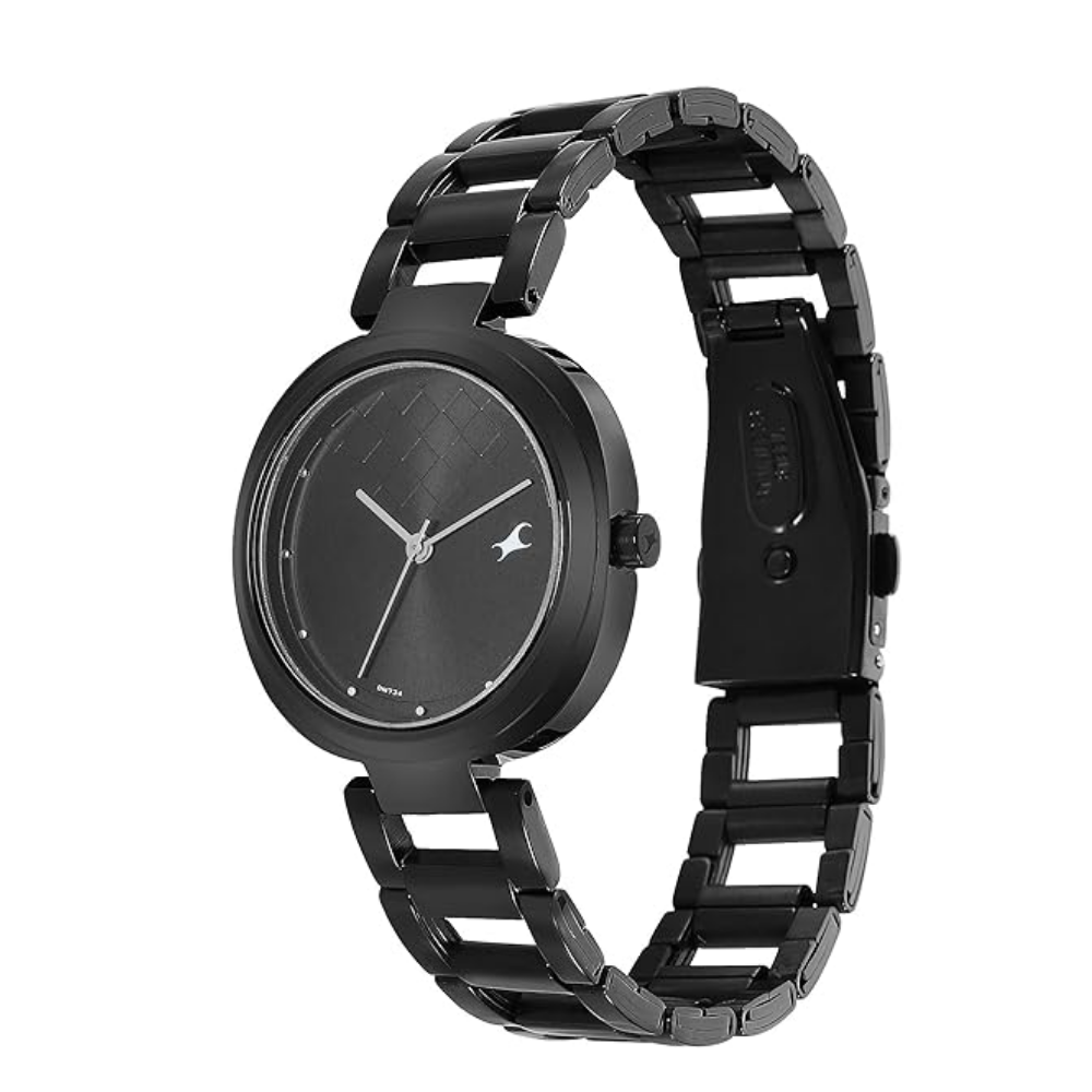 Fastrack Stunners Black Dial Quartz Analog Watch for Girls - 6247NM02