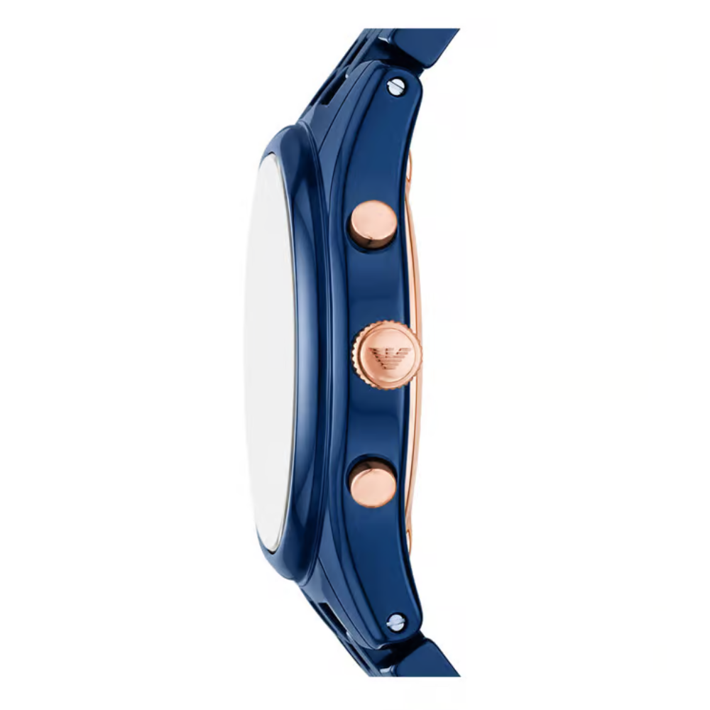 Emporio Armani Blue Dial Men's Ceramic Analog Watch AR70016