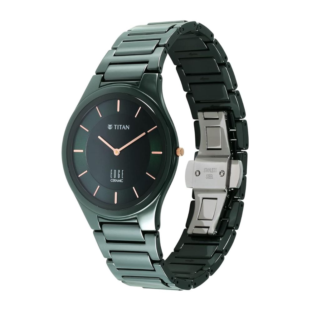 Titan Edge Green Men's Watch 1696QC06