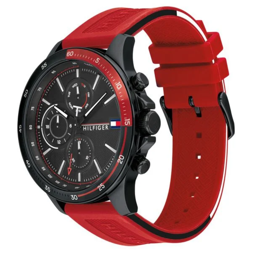Tommy Hilfiger Multifunction Black Dial Men's Watch TH1791722