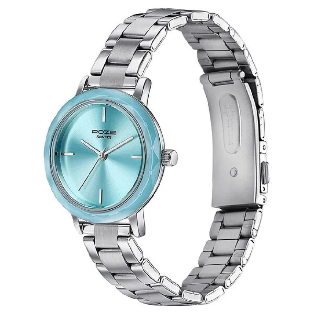 Sonata Poze Blue Dial Women's Watch SP80099KM01