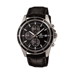 Casio Black Leather Strap Men's Watch Edifice EFR-526L-1AV | 10441947