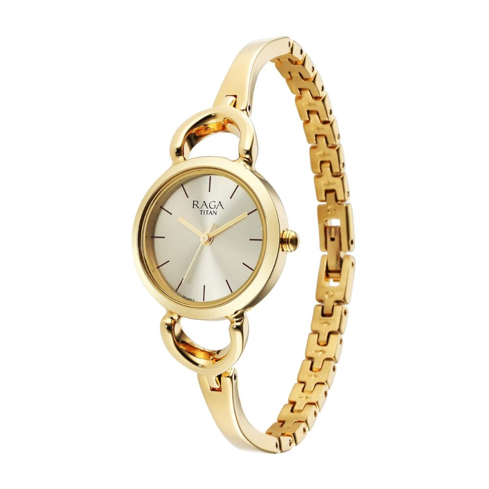 Titan Raga Champagne Women's Watch 2724YM01