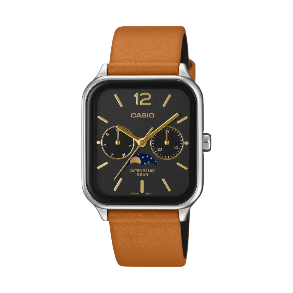Casio Brown Leather Strap Men's Watch MTP-M305L-1A, MTP-M305L-1AV| 10656666
