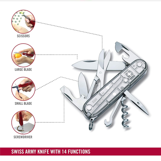 Victorinox Swiss Army Climber Grey Knife 1.3703.T7