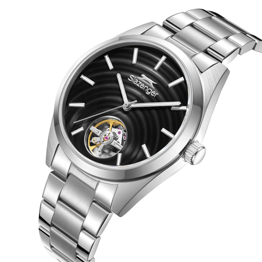 Slazenger Automatic Black Dial Men's Bracelet Watch SL.09.2625.1.350
