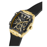 Guess Phoenix Black Dial Men's Multi-Function Silicone Watch GW0956G2